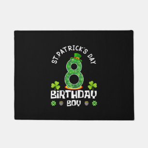 Kids St. Patrick's Day Birthday 8th 2015 T-Shirt Doormat