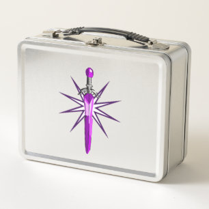 Kids Starburst Sword Metal Lunchbox   