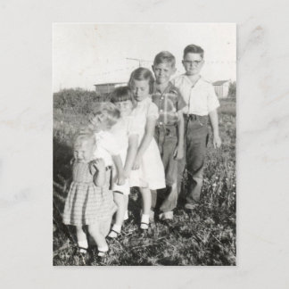 kids stepladder postcard