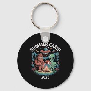 Kids Summer Camp 2026 Alien Bigfoot Director Crew  Keychain