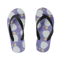 Kids Summer Sand Dollar Seashells Kid's Flip Flops