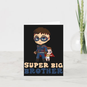 Kids Superhero Super Big Brother Older Bro Card