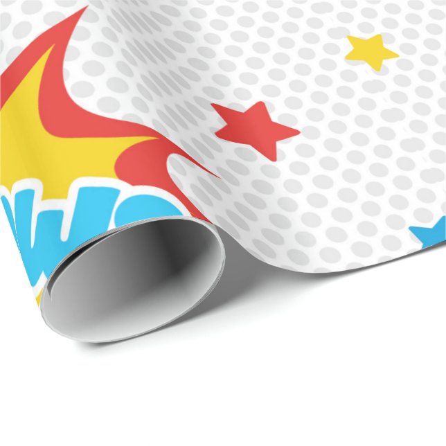 Kids Superhero Wrapping Paper (Roll Corner)