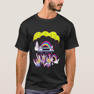 Kids Surfing Windsurfing Unicorns Sunglasses Calif T-Shirt