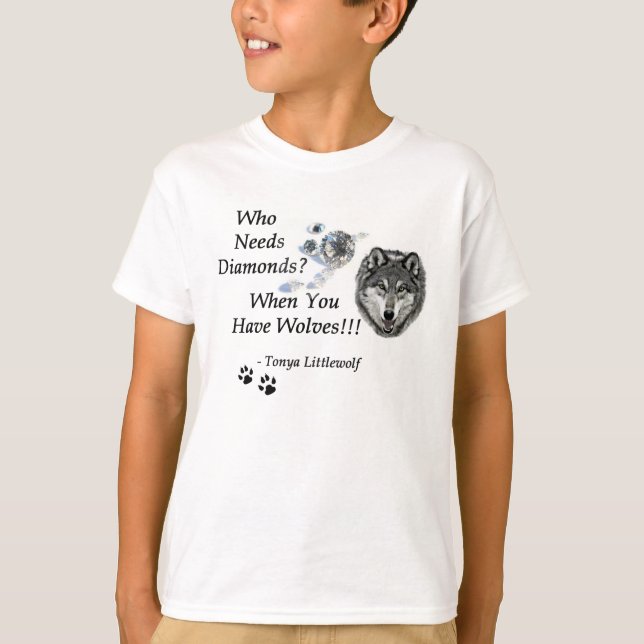Kids Sweatshirt - Wolf Mountain Sanctuary T-Shirt (Front)