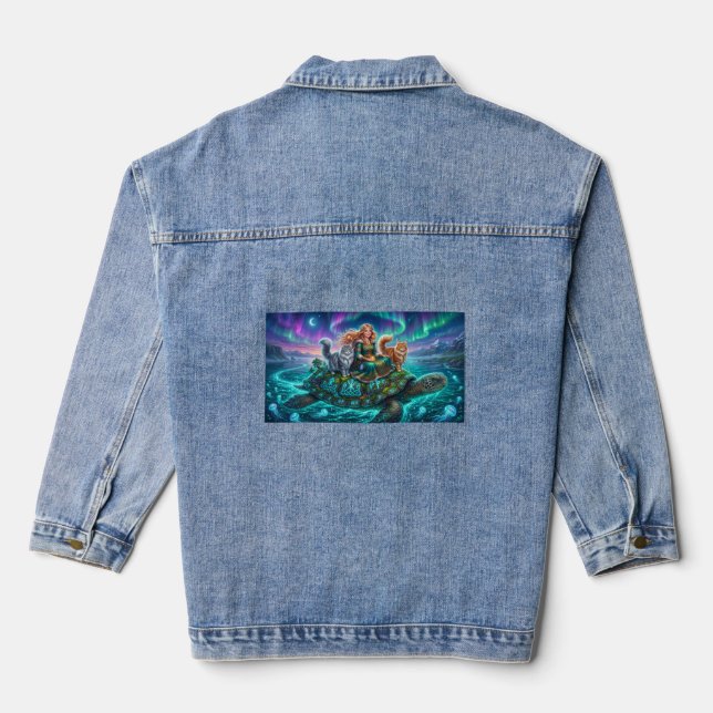 kids t-shirt denim jacket (Back)