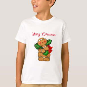 Kids T-Shirt Holiday Gingerbread Person