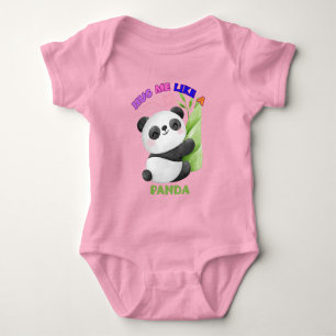 Kids' T-Shirt – Hug Me Like a Panda 🐼 Baby Bodysuit