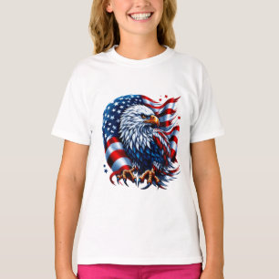 Kids T-Shirt-Patriotic Flag T-Shirt