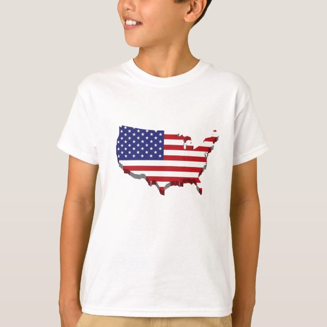 Kids T-Shirt-Patriotic T-Shirt (Front)