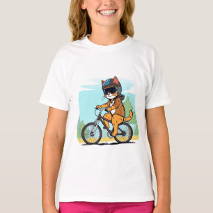 Kids T-shirt titled: The Adventure of the Cat .