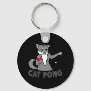 Kids Table Tennis Cat for Boys and Girls  Keychain