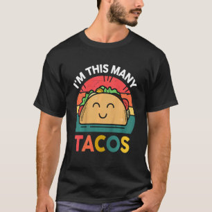 Kids Taco Boy Toddler I'm This Many Tacos Twosday T-Shirt