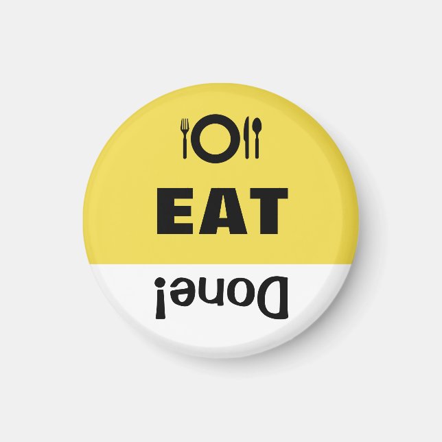 Kid's Task Chore List Reminder Magnet Eat (Front)