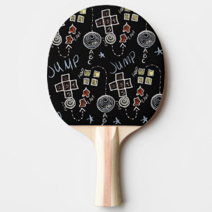 Kids Teacher Fun Recess Playground Chalkboard Ping Pong Paddle