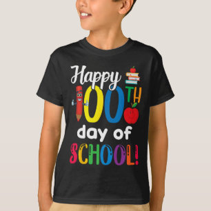 Kids Teacher Gift Happy 100th Day Of School  T-Shirt