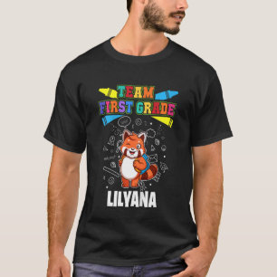 Kids Team First Grade Lilyana Personalized T-Shirt