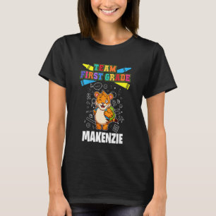 Kids Team First Grade Makenzie Personalized T-Shirt