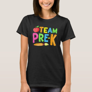 Kids Team Pre K Squad Crew Back To School Teacher  T-Shirt