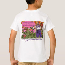 kids tee. Congratulations. ocelot/genie