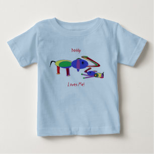 Kids Tee Daddy luvs me