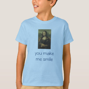 Kid's Tee Mona Lisa "you make me smile"