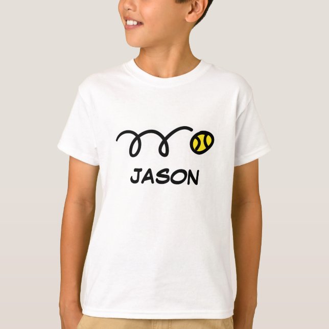 Kids tennis clothes | Personalized name t-shirt (Front)