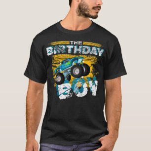 Kids The Birthday Boy Monster Truck Bday Party Car T-Shirt