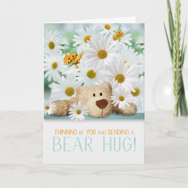 Kids Thinking of You Sending a Bear Hugs Card (Front)