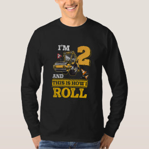 Kids This Is How I Roll Asphalt Roller 2 Year Old  T-Shirt