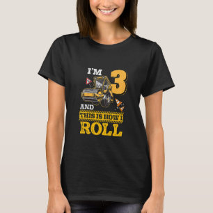 Kids This Is How I Roll Asphalt Roller 3 Year Old T-Shirt