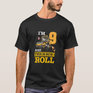 Kids This Is How I Roll Asphalt Roller 9 Year Old T-Shirt