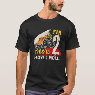 Kids This is How I Roll Monster Truck 2nd Birthday T-Shirt