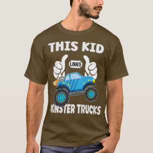 Kids This Kid Loves Monster Trucks 1794 T-Shirt