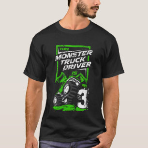 Kids This Monster Truck Driver 3 year Old Monster  T-Shirt