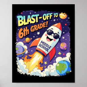Kids To Middle School Picture Day Outfit 6th Grade Poster
