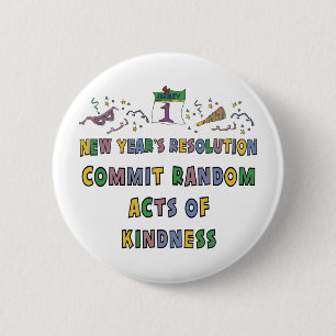 Kids, Toddler, Baby New Years Resolution 2 Inch Round Button