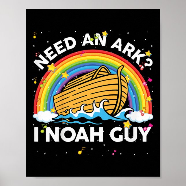 Kids Toddler Kid Need Ark I Noah Guy Christian Eas Poster (Front)