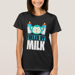 Kids  Toddler Quote Fuelled By Milk Bear T-Shirt