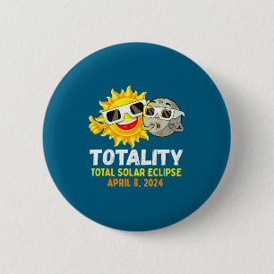 Kids Total Solar Eclipse Glasses Sun 2 Inch Round Button