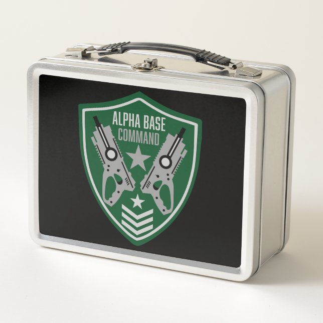 Kids Toy Dart Gun Battle Metal Lunch Box (Front)