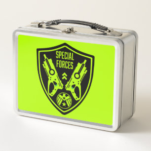 Kids Toy Dart Gun Battle Metal Lunch Box