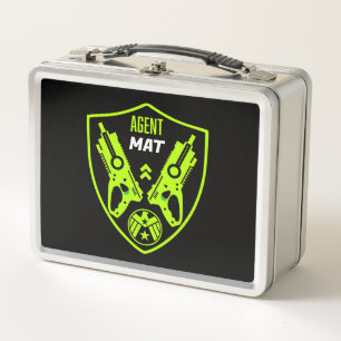 Kids Toy Dart Gun Battle Metal Lunch Box