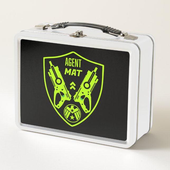 Kids Toy Dart Gun Battle Metal Lunch Box (Front)