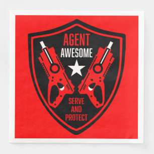 Kids Toy Dart Gun Battle Napkin