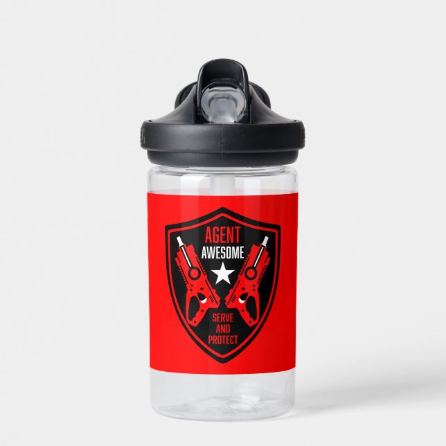 Kids Toy Dart Gun Battle Water Bottle (Front)