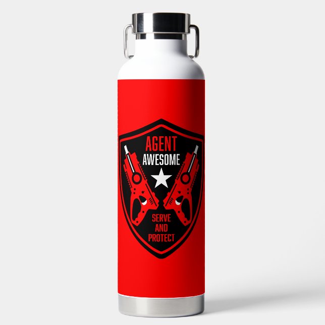 Kids Toy Dart Gun Battle Water Bottle (Front)