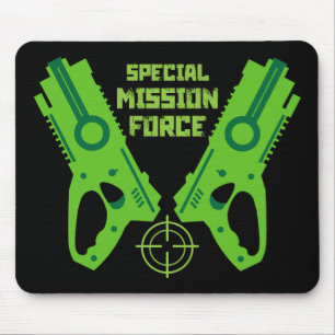 Kids Toy Gun Battle Christmas And Birthday Mouse Pad