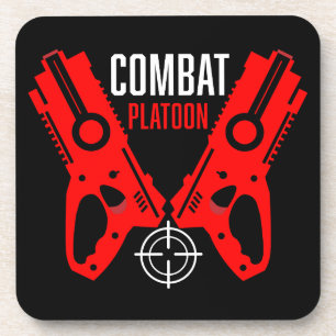 Kids Toy Gun Battle Christmas Coaster