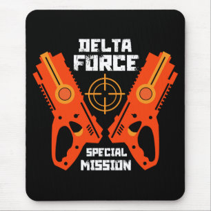 Kids Toy Gun Battle Christmas Mouse Pad